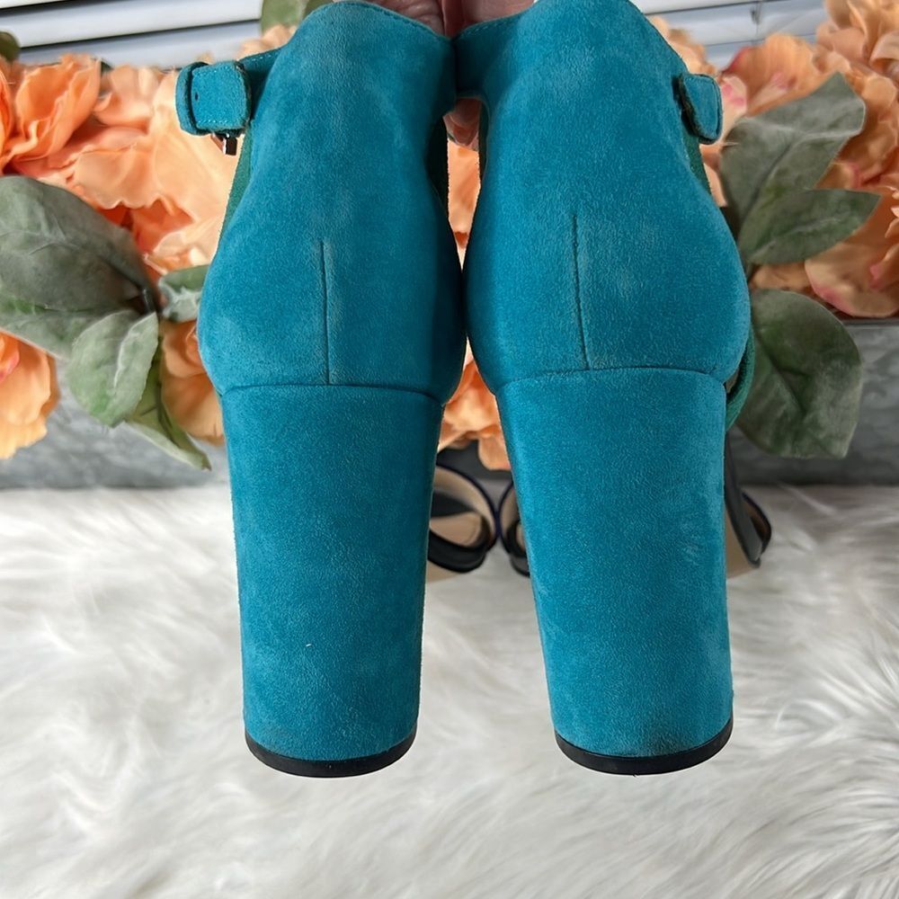 Botkier Gianna Colorblock Sandals Ultramarine Combo Size 9 - Picture 5 of 12